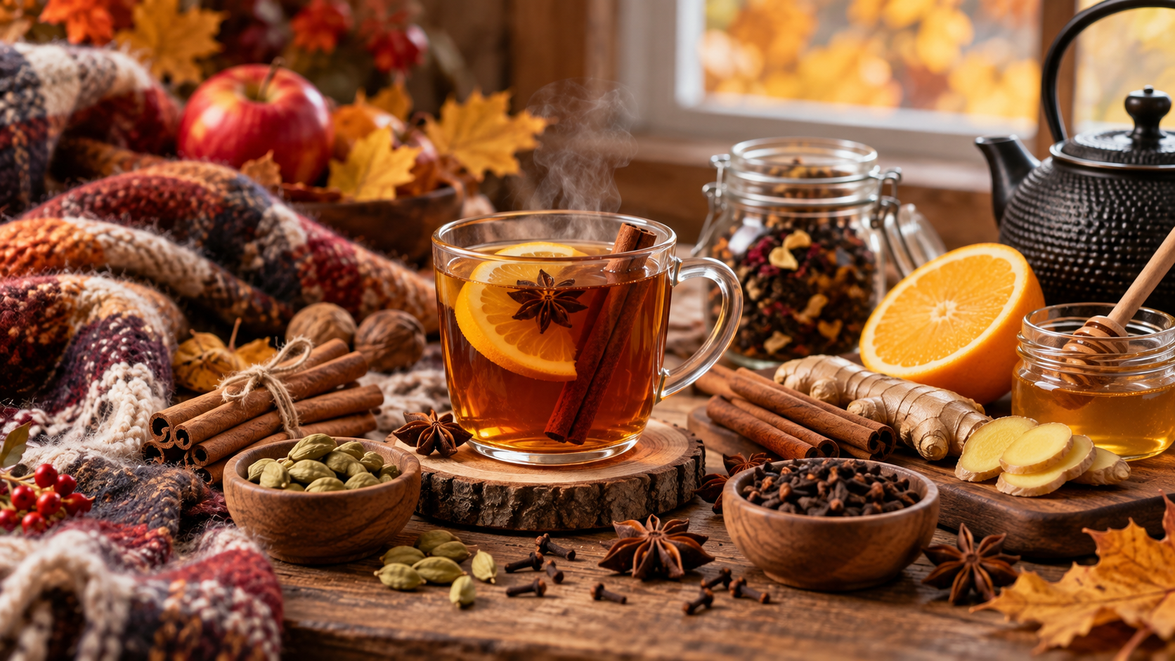 Специи для осеннего чая Специи для осеннего чая